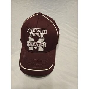 Adidas Mississippi State Bulldogs Maroon Mens Sideband Trucker Adjustable Hat